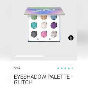 NWT OFRA Glitch liquid-to-baked 9 pan all metallic eyeshadow palette